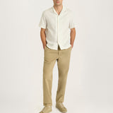 The Easy Trouser || Dark Beige | Organic Cotton